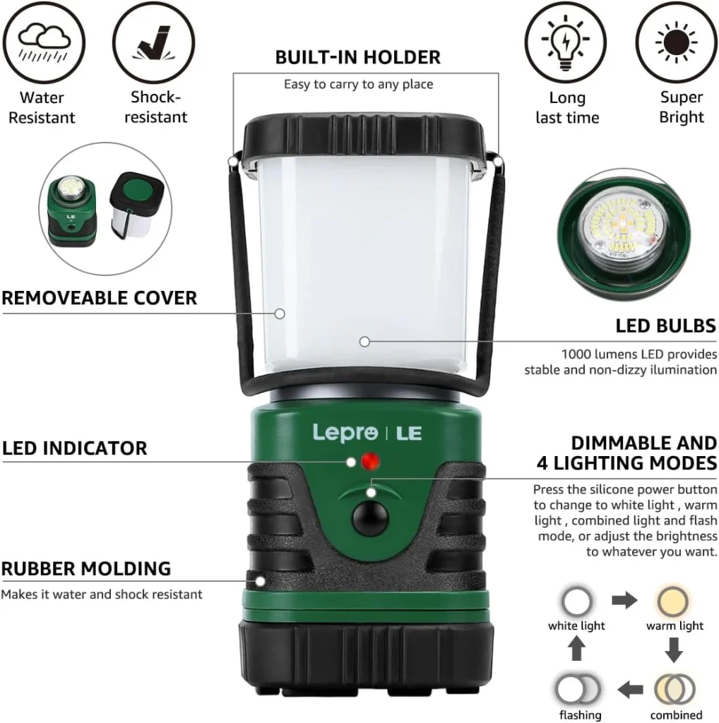 Top 5 Best Camping Lanterns for 2026: Brighten Your Campsite LE LED Camping Lantern