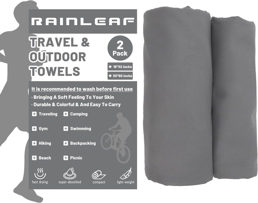 Hiking & Camping Hygiene: How to Stay Clean When There’s No Shower Rainleaf Fast Drying Towel.