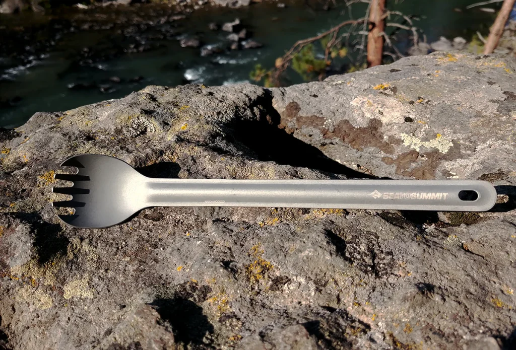 Best Titanium Camping Cookware: Is the Weight Savings Worth the Cost? best spork utensil long handle sea to summit alpha lightweight ul ultralight backpacking