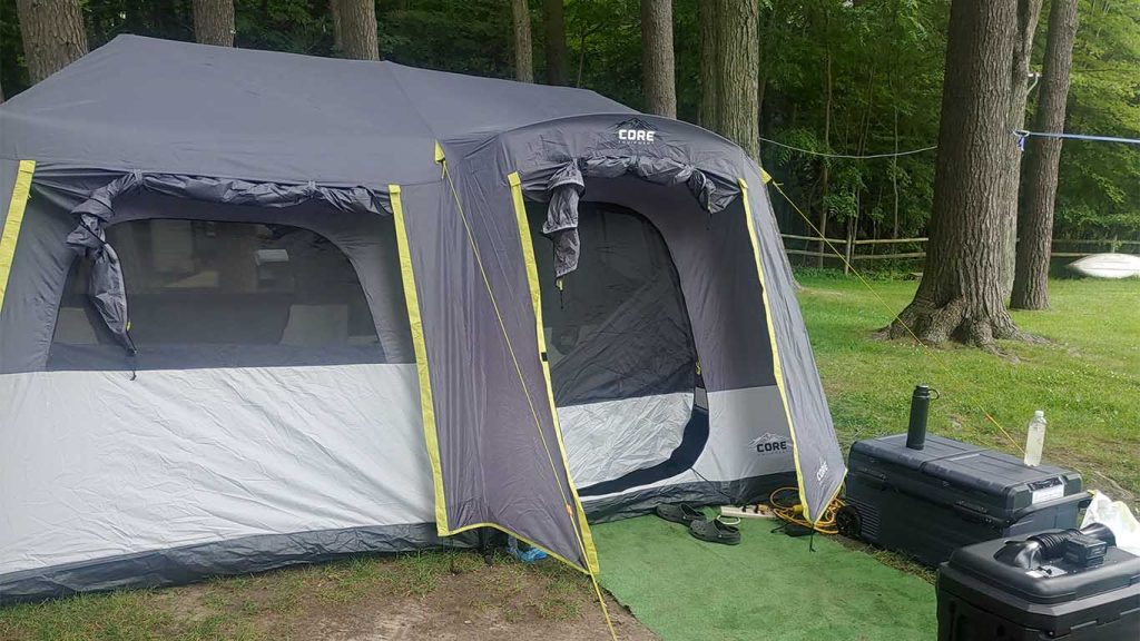 core 9 person instant cabin tent review