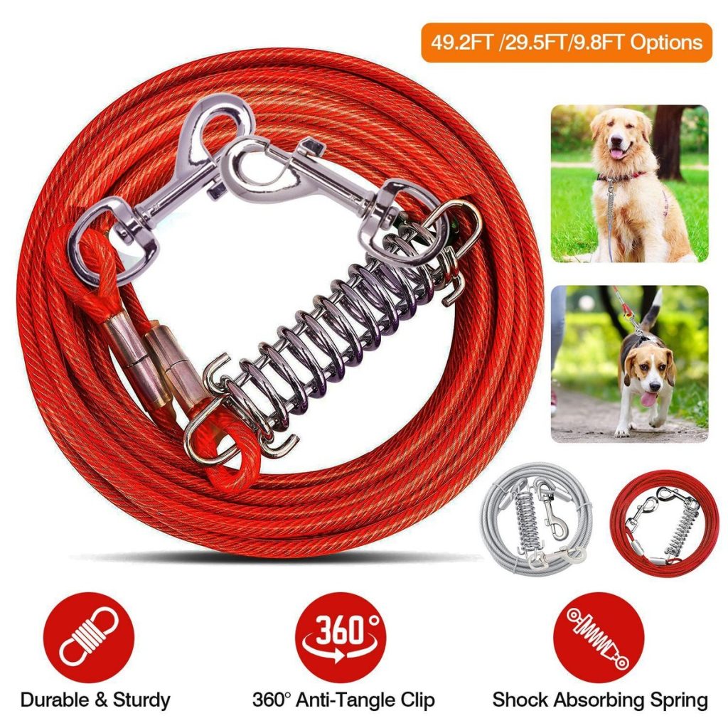 Camping with Dogs: The Complete Guide to a Safe and Fun Adventure BV Pet Tie Out Cable