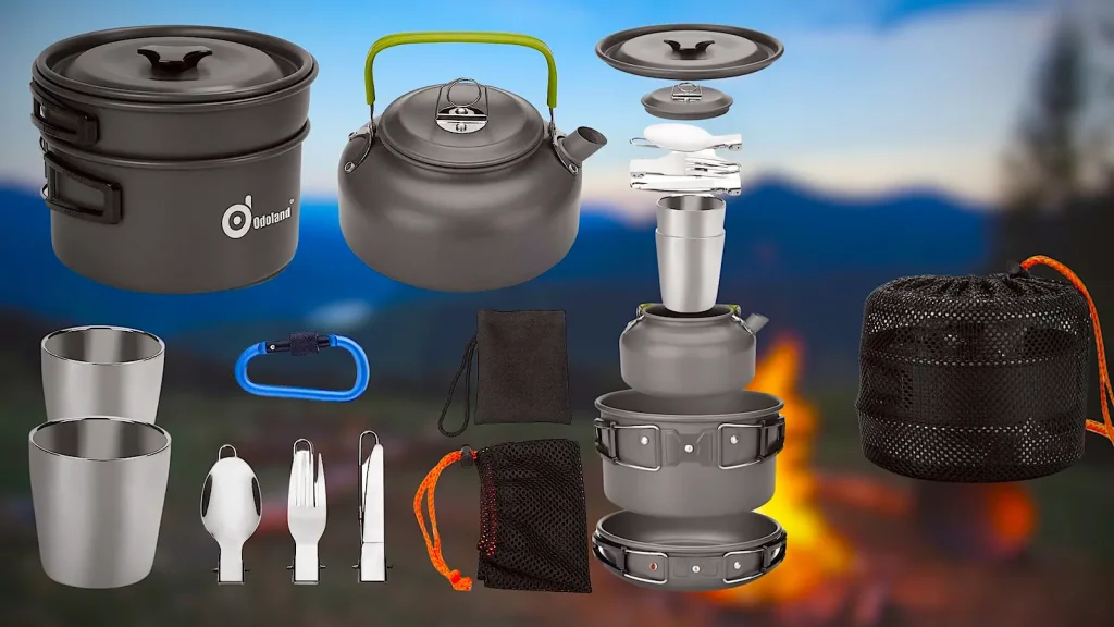 Best Camping Cookware Sets: Delicious Meals Anywhere Odoland 10-Piece Camping Kit